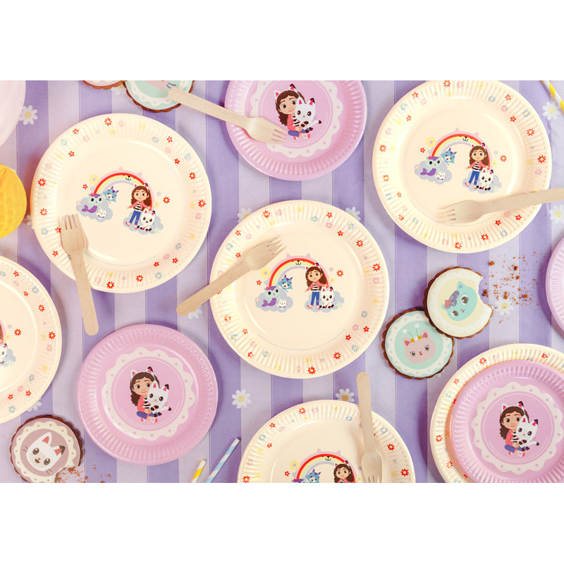 Paper plates Gabby's Dollhouse, mix, 23 cm (1 pkt / 6 pc.) Paper plates Gabby's Dollhouse, mix, 23 cm (1 pkt / 6 pc.)