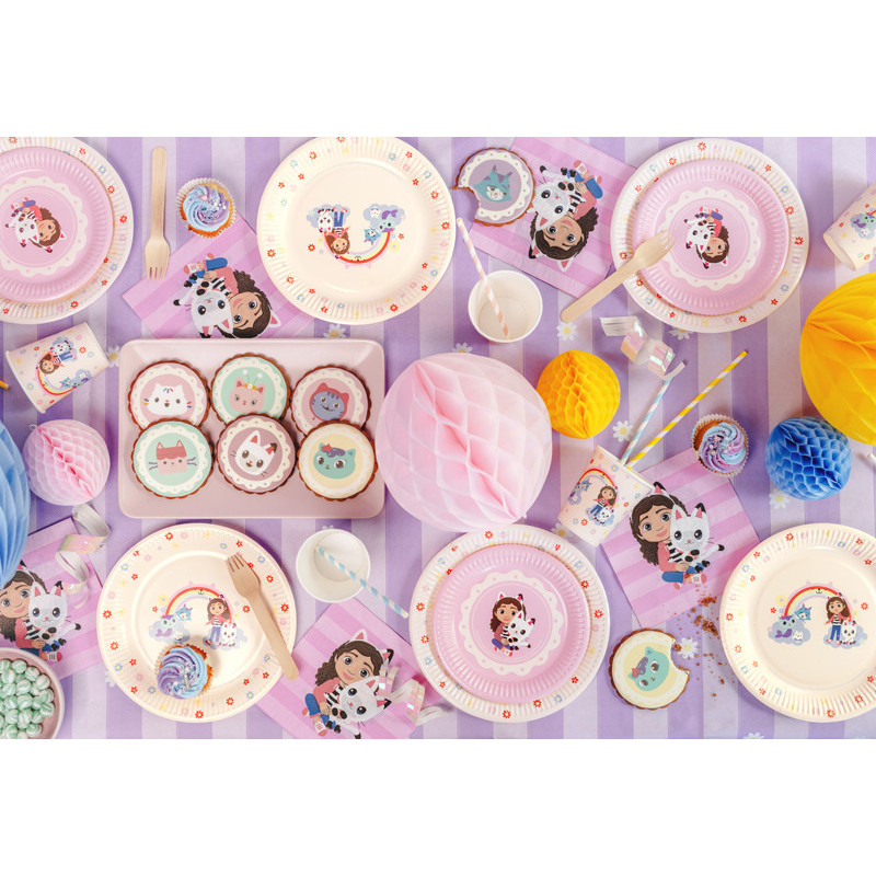 Paper plates Gabby's Dollhouse, mix, 23 cm (1 pkt / 6 pc.) Paper plates Gabby's Dollhouse, mix, 23 cm (1 pkt / 6 pc.)