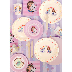 Paper plates Gabby's Dollhouse, mix, 23 cm (1 pkt / 6 pc.) Paper plates Gabby's Dollhouse, mix, 23 cm (1 pkt / 6 pc.)