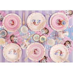 Paper plates Gabby's Dollhouse, mix, 18 cm (1 pkt / 6 pc.) Paper plates Gabby's Dollhouse, mix, 18 cm (1 pkt / 6 pc.)