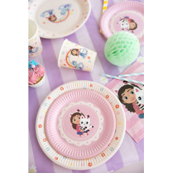 Paper plates Gabby's Dollhouse, mix, 18 cm (1 pkt / 6 pc.) Paper plates Gabby's Dollhouse, mix, 18 cm (1 pkt / 6 pc.)