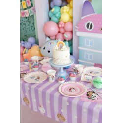 Paper plates Gabby's Dollhouse, mix, 18 cm (1 pkt / 6 pc.) Paper plates Gabby's Dollhouse, mix, 18 cm (1 pkt / 6 pc.)