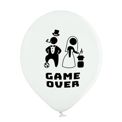 50 stk. Latexballoner Hvide Game Over 30 cm – Sjov og unik stemning til bryllupsfesten 50 stk. Latexballoner Hvide Game Over 30 cm – Sjov og unik stemning til bryllupsfesten