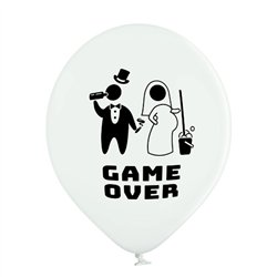 50 stk. Latexballoner Hvide Game Over 30 cm – Sjov og unik stemning til bryllupsfesten 50 stk. Latexballoner Hvide Game Over 30 cm – Sjov og unik stemning til bryllupsfesten
