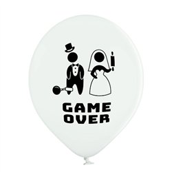 50 stk. Latexballoner Hvide Game Over 30 cm – Sjov og unik stemning til bryllupsfesten 50 stk. Latexballoner Hvide Game Over 30 cm – Sjov og unik stemning til bryllupsfesten