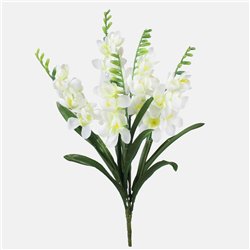 1 stk. Kunstig Freesiabuket Creme 51 cm &ndash; Solrig og vedvarende elegance til hjem og fest