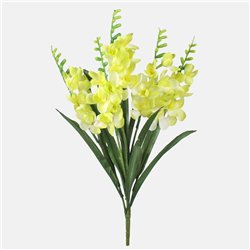 1 stk. Kunstig Freesiabuket Lysegr&oslash;n 51 cm &ndash; Solrig og vedvarende elegance til hjem og fest