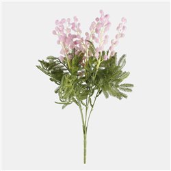 1 stk. Kunstig Mimosa Buket Pink 36 cm &ndash; Tidl&oslash;s elegance og holdbar sk&oslash;nhed uden besv&aelig;r.