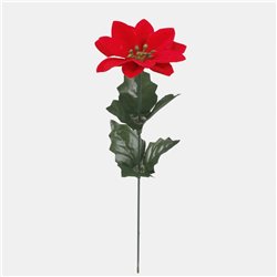 12 stk Kunstig Julestjerne M&oslash;rker&oslash;d 31 cm &ndash; Varig, allergivenlig julegl&aelig;de til dit hjem