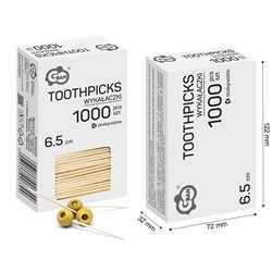 1000 stk. Tandstikker Birketr&aelig; Natur 65 mm &ndash; Elegant og praktisk til fest & hverdag