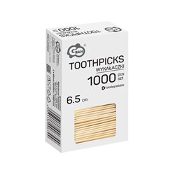 1000 stk. Tandstikker Birketr&aelig; Natur 65 mm &ndash; Elegant og praktisk til fest & hverdag