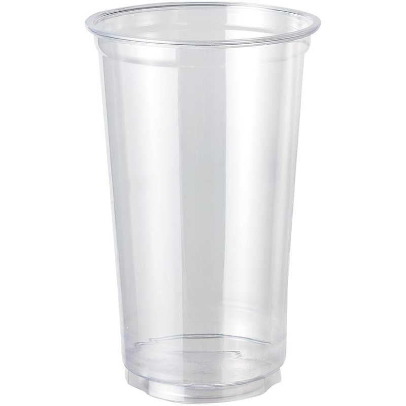 50 stk Plastikglas 500 ml bl&oslash;d plast - Genbrugelige 9,5 cm diameter