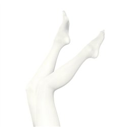 Hvid  str&oslash;mpebukser nylon 60 DEN  &ndash; Praktisk & festlig til udkl&aelig;dning!