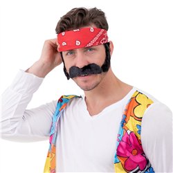 Rock'n'Roll Skærg og Bakkenbarter Sort One Size – Klar til dit Elvis look!