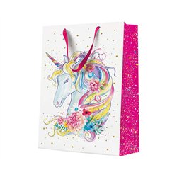 Gavepose Enhjørning 30x41x12 cm – Magisk indpakning til fødselsdag
