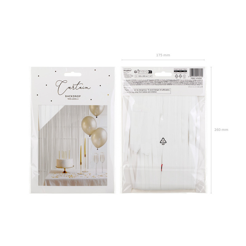 Party curtain, white, 100x200cm Party curtain, white, 100x200cm