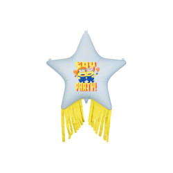 Foil balloon Star with tassels Minions, 72x72 cm, mix