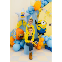 Foil balloon Star with tassels Minions, 72x72 cm, mix