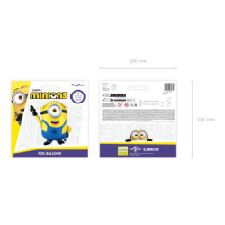 Foil balloon Minion Mel, 72x64 cm, mix