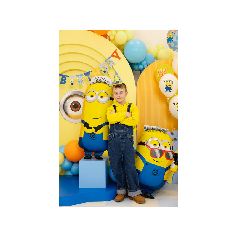 Foil balloon Minion Tim, 40x100 cm, mix Foil balloon Minion Tim, 40x100 cm, mix