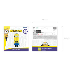 Foil balloon Minion Tim, 40x100 cm, mix Foil balloon Minion Tim, 40x100 cm, mix