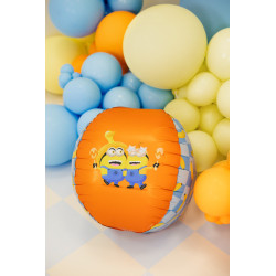 Foil balloon Ball with Minions, 75 cm, mix
