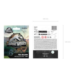 Foil balloon Jurassic World Logo, 45x37 cm, mix Foil balloon Jurassic World Logo, 45x37 cm, mix