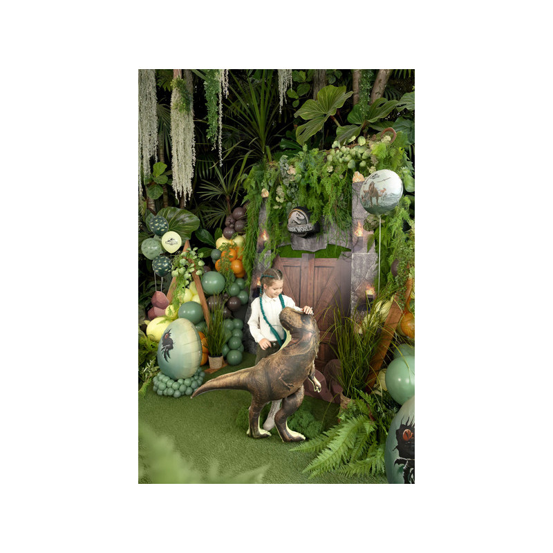 Foil balloon Jurassic World T-Rex, 92x98 cm, brown