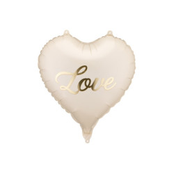 Foil balloon heart Love, 45 cm, mix