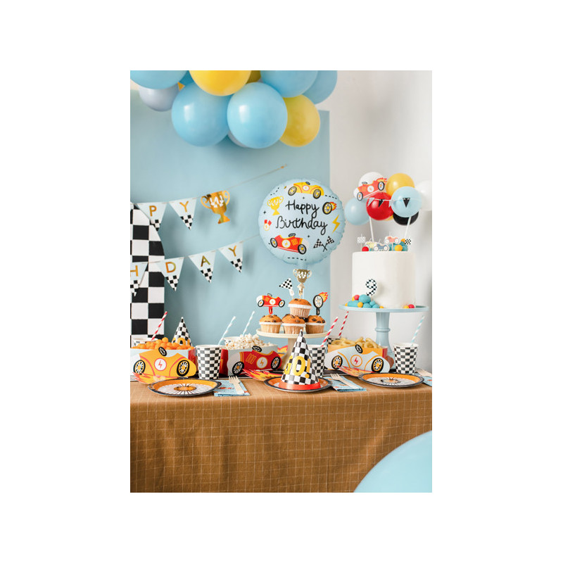Foil balloon tablet Happy Birthday, 35x35 cm, mix