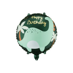 Foil Balloon Disc Brontosaurus, 35x35 cm, mix