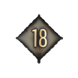 Foil Balloon ''18'', 46x46 cm, mix