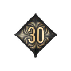 Foil Balloon ''30'', 46x46 cm, mix