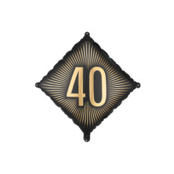 Foil Balloon ''40'', 46x46 cm, mix