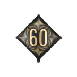 Foil Balloon ''60'', 46x46 cm, mix