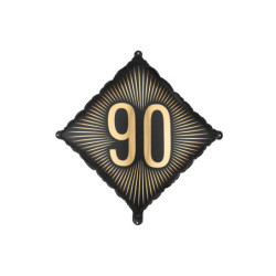 Foil Balloon ''90'', 46x46 cm, mix