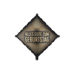 Foil Balloon ''Alles Gute zum Geburtstag'', 46x46 cm, mix