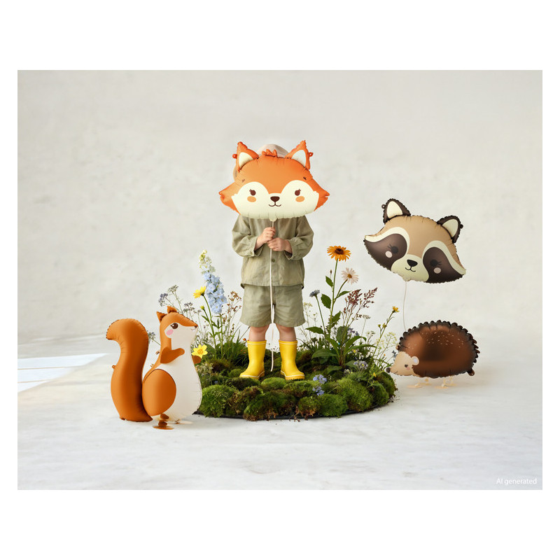 Foil balloon Fox, 57x42 cm, mix