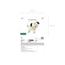 Foil balloon Dog on wheels, 70x59 cm, mix