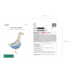 Foil balloon Goose, 47.5x69.5 cm, mix