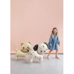 Foil balloon Cat on wheels, 61x65 cm, mix