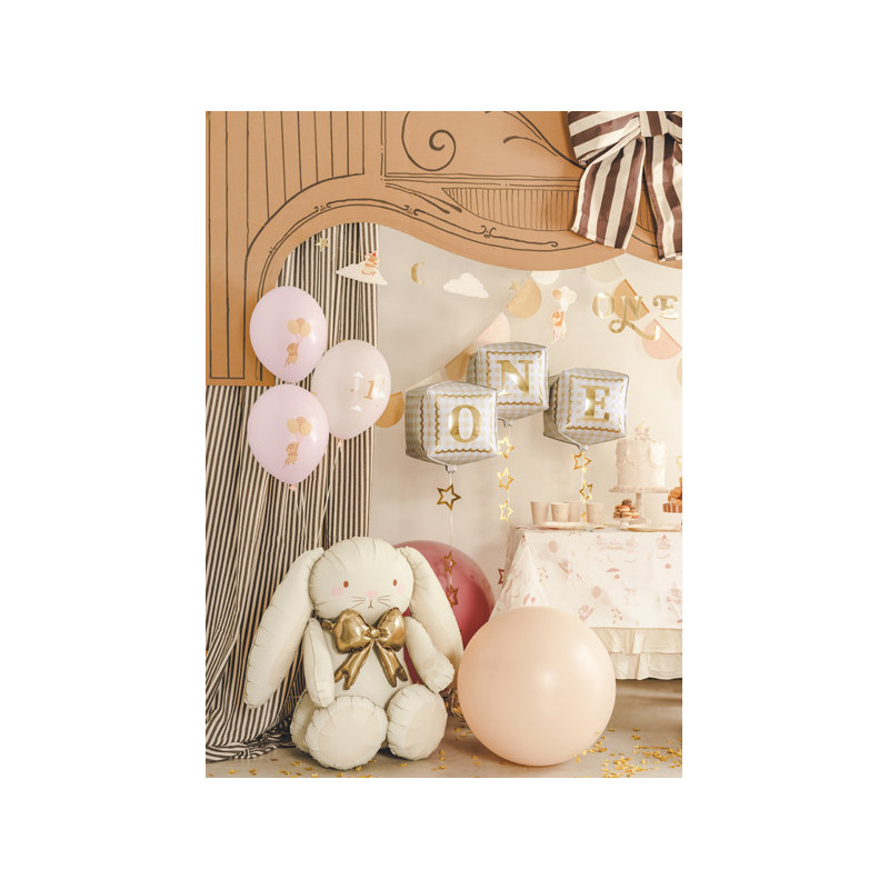 Foil balloons cubes ''One'', 34 x 36 cm, mix (1 pkt / 3 pc.)