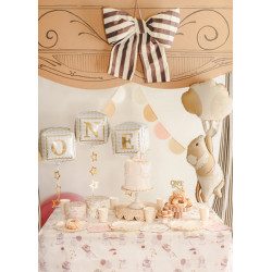Foil balloons cubes ''One'', 34 x 36 cm, mix (1 pkt / 3 pc.)