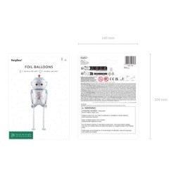 Foil balloon Robot, 37x80 cm, mix