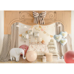 Standing foil balloon Elephant, 91x61 cm, mix