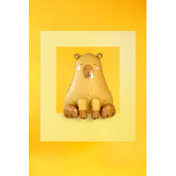 Foil balloon Capybara, 63x80 cm, mix Foil balloon Capybara, 63x80 cm, mix