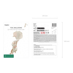 Foil balloon Mouse with balloons, 44x104 cm, mix