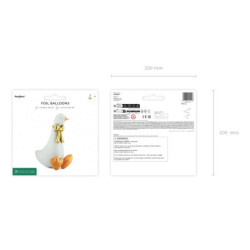 Foil balloon Goose, 72x91 cm, mix
