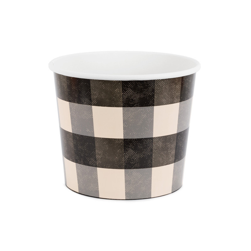 Snack buckets Check pattern, 14 cm, mix (1 pkt / 2 pc.) Snack buckets Check pattern, 14 cm, mix (1 pkt / 2 pc.)