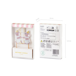 Birthday candle number 1 Mice, 7.5 cm, mix Birthday candle number 1 Mice, 7.5 cm, mix